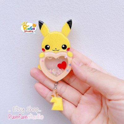 X Heart 01 Pika / Pokemold / Silicone Mold / Shaker Mold