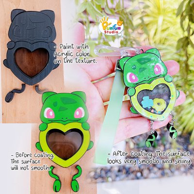 X Heart 01 Pika / Pokemold / Silicone Mold / Shaker Mold