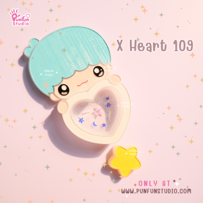 X Heart 101-110 Cutie Mold Set / Set 10 Molds + Free Part 1 x 4 piece / CSM X Heart x 2 piece / Shaker Mold / Silicone Mold