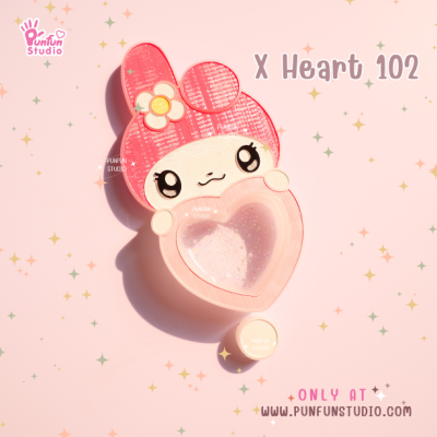 X Heart 101-110 Cutie Mold Set / Set 10 Molds + Free Part 1 x 4 piece / CSM X Heart x 2 piece / Shaker Mold / Silicone Mold