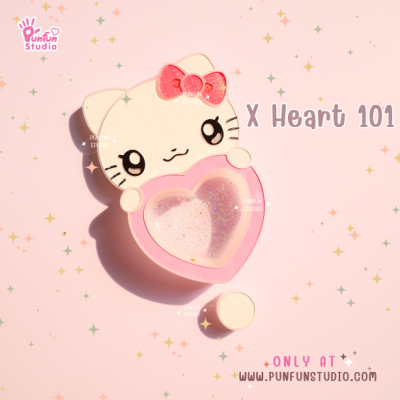 X Heart 101-110 Cutie Mold Set / Set 10 Molds + Free Part 1 x 4 piece / CSM X Heart x 2 piece / Shaker Mold / Silicone Mold