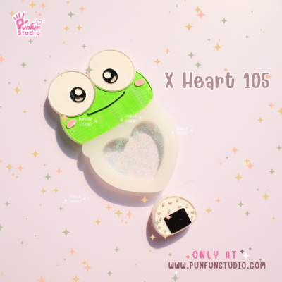 X Heart 101-110 Cutie Mold Set / Set 10 Molds + Free Part 1 x 4 piece / CSM X Heart x 2 piece / Shaker Mold / Silicone Mold