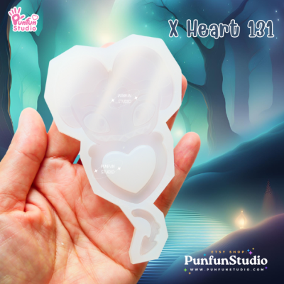 X Heart 131, 132, 133, 134, 135 Helluva Boss Mold / Silicone Mold
