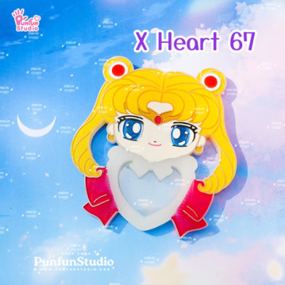 X Heart 58-67 Sailor Mold Set / 10 Molds / + Free 4 X Heart Part-10 Molds, 4 CSM X Heart Molds / Shaker Mold / Silicone Mold