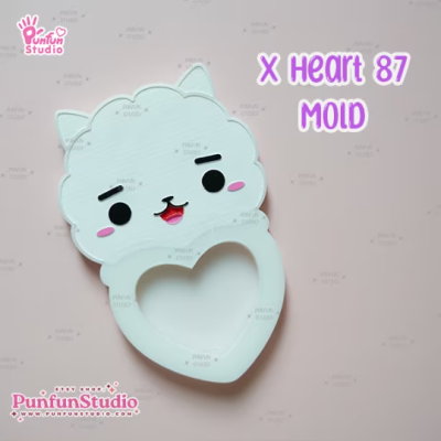 X Heart 84-92 Mold Set / 9 Molds / Free 4 X Heart Part 1 Molds + 2 CSM X Heart Molds / K-POP / Silicone Mold / Shaker Mold