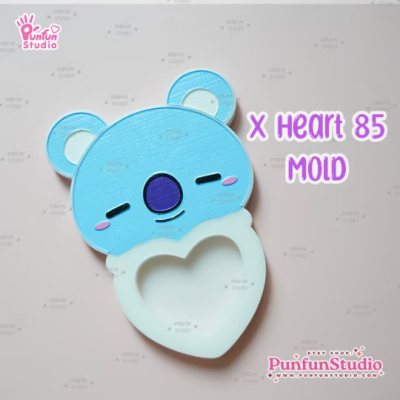 X Heart 84-92 Mold Set / 9 Molds / Free 4 X Heart Part 1 Molds + 2 CSM X Heart Molds / K-POP / Silicone Mold / Shaker Mold