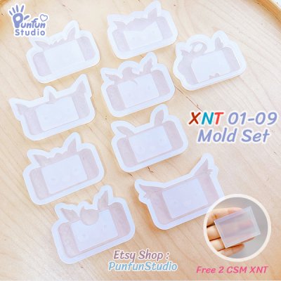 XNT 01-09 Mold Set / Pokemold x Nintendo Switch / Free 2 CSM XNT / Shaker mold / Silicone Mold