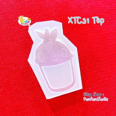 XTC 21-32 Pokemold X Tea Cup Mold Set / 12 Mold + Free 2 CSM Eev x Tea Cup / Shaker Mold / Pokemold / Silicone Mold