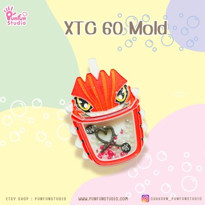 Poke XTC Mold XTC 59, XTC 60, XTC 61 / Tea Cup Shaker Mold / Shaker Mold / Silicone Mold