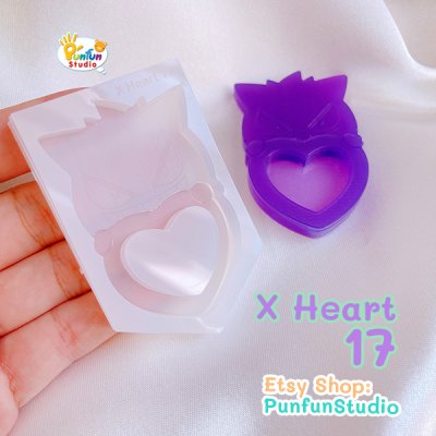 X Heart 17 Geng / Pokemold / Silicone Mold / Shaker Mold
