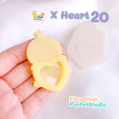  Psyduck Pokemon Heart Shaker Mold