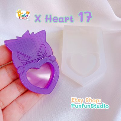 X Heart 17 Geng / Pokemold / Silicone Mold / Shaker Mold