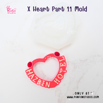 X Heart Part 11 Mold / Demon Hotel / Part Mold / Silicone Mold