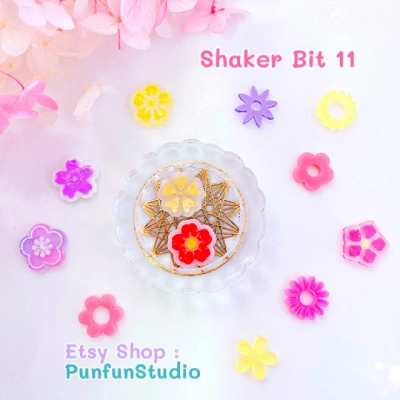 Shaker Bit 11 Mold / 12 in 1 / Shaker bits mold / UV Resin / Silicone Mold