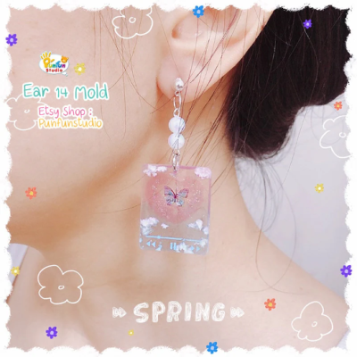 Heart Music Player Earring Mold 