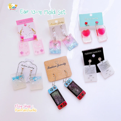 Ear 13-18 Mold  / Earring Mold / UV Resin Mold / Silicone Mold