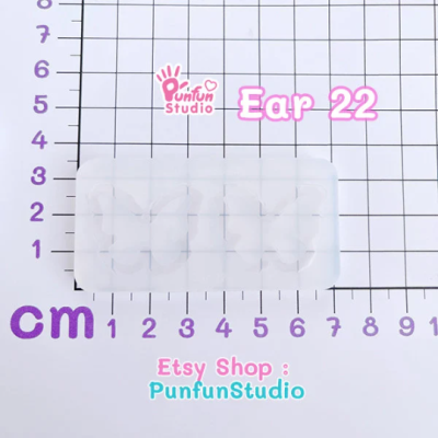 Ear 19-27 Mold / Earring Mold / UV Resin Mold / Silicone Mold