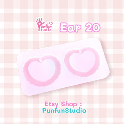 Ear 19-27 Mold / Earring Mold / UV Resin Mold / Silicone Mold