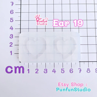 Ear 19-27 Mold / Earring Mold / UV Resin Mold / Silicone Mold