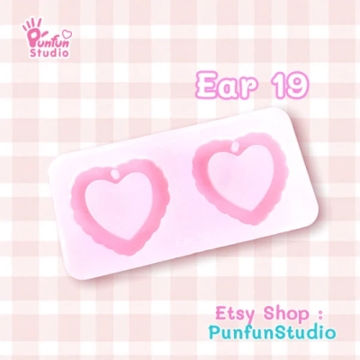 Ear 19-27 Mold / Earring Mold / UV Resin Mold / Silicone Mold