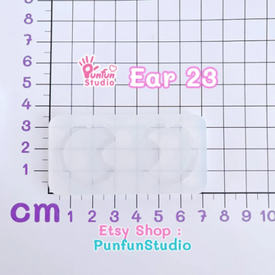 Fluffy Moon Earrings Mold