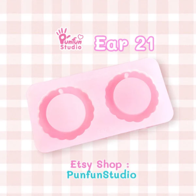Ear 19-27 Mold / Earring Mold / UV Resin Mold / Silicone Mold