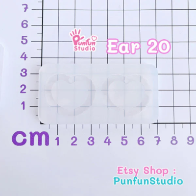 Ear 19-27 Mold / Earring Mold / UV Resin Mold / Silicone Mold