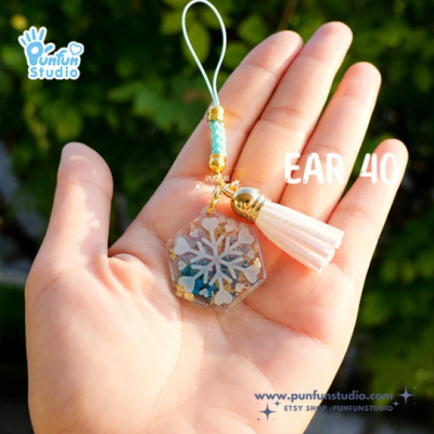 Ear 40-43 Snowflakes Clear Mold  / Christmas Mold / Earring Mold / UV Resin Mold / Clear Silicone Mold(copy)