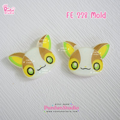 FE 227-234 Mold Set / 8 Molds / Face Earring Mold / Pokemold / Silicone Mold / UV Resin Mold