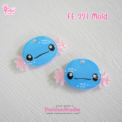 FE 227-234 Mold Set / 8 Molds / Face Earring Mold / Pokemold / Silicone Mold / UV Resin Mold