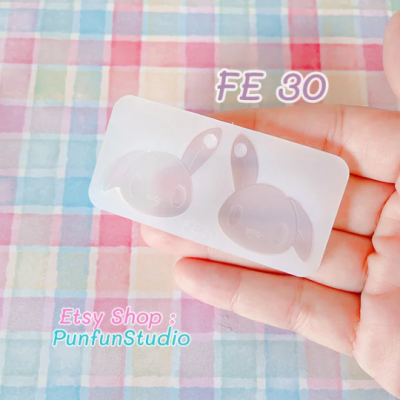 FE 29-34 Mold Set / Face Earring Mold / Silicone Mold / UV Resin Mold