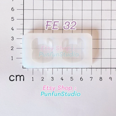 French Bulldog Face Earring Mold