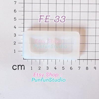  Holland Lop Face Earring Mold 