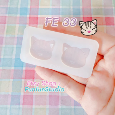 FE 29-34 Mold Set / Face Earring Mold / Silicone Mold / UV Resin Mold