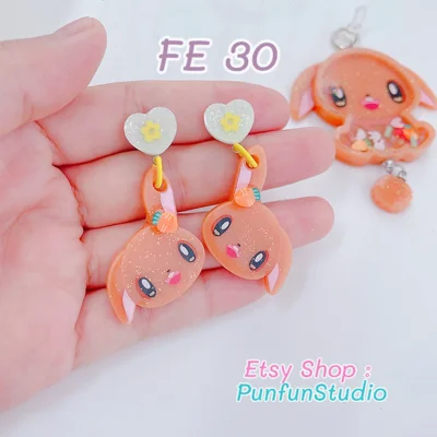 FE 29-34 Mold Set / Face Earring Mold / Silicone Mold / UV Resin Mold