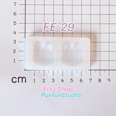 Netherland Dwarf Face Earring Mold /