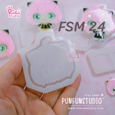 Anya face anya anime Shaker Mold 