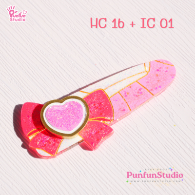 HC 16 + IC 01 Mold  / Set 2 Molds / Sailor Hair Clip Mold / Sailor Icon Mold / Silicone Mold