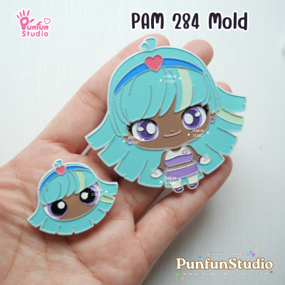 PAM 281, 282, 283, 284 Molds / Powerfluff Girl / Painting Anime Mold / Silicone Mold