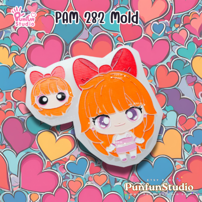 PAM 281, 282, 283, 284 Molds / Powerfluff Girl / Painting Anime Mold / Silicone Mold