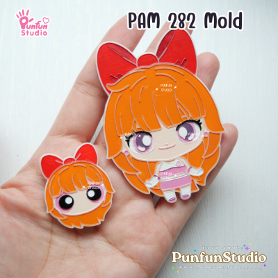 PAM 281, 282, 283, 284 Molds / Powerfluff Girl / Painting Anime Mold / Silicone Mold