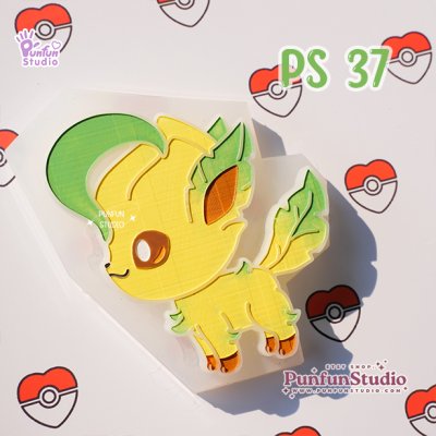 PS 31, 32, 33, 34, 35, 36, 37, 38, 39 Eev Evolutions Mold / Side view / Pokemold / Silicone Mold