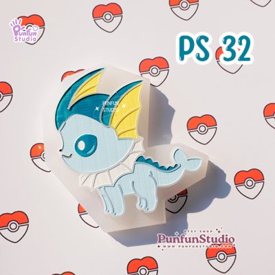 PS 31, 32, 33, 34, 35, 36, 37, 38, 39 Eev Evolutions Mold / Side view / Pokemold / Silicone Mold
