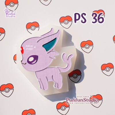 PS 31, 32, 33, 34, 35, 36, 37, 38, 39 Eev Evolutions Mold / Side view / Pokemold / Silicone Mold
