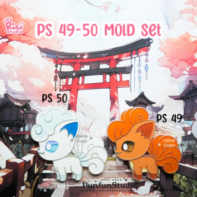 PS 49-50 Mold Set / Vulp, Alolan Vulp / 2 molds / Pokemold / Silicone Mold