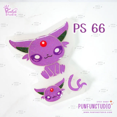 PS 61-69 Eev Evo Mold Set / 9 Molds + Free Keychain Parts / Pokemold / Silicone Mold(copy)