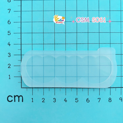 S061 Mini Triple Heart Shaker Mold, CSM S061 / Mini Triple Heart / Cover Sheet Mold / Silicone Mold