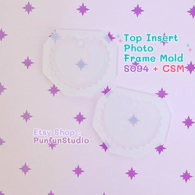 S093-S098 Set Mold / Top Insert Photo Frame Mold + CSM / Photo Frame Mold / Silicone Mold