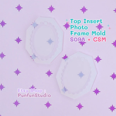S093-S098 Set Mold / Top Insert Photo Frame Mold + CSM / Photo Frame Mold / Silicone Mold