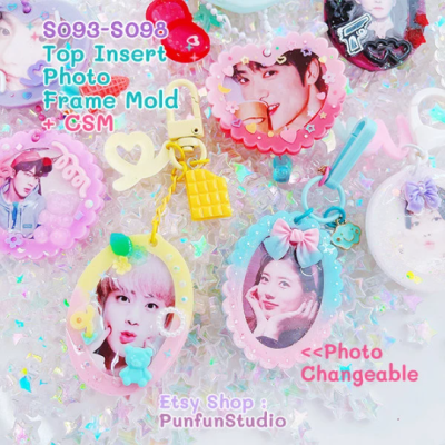 S093-S098 Set Mold / Top Insert Photo Frame Mold + CSM / Photo Frame Mold / Silicone Mold